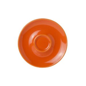 Bola Espresso Schotel oranje-roomwit 12.5 cm.