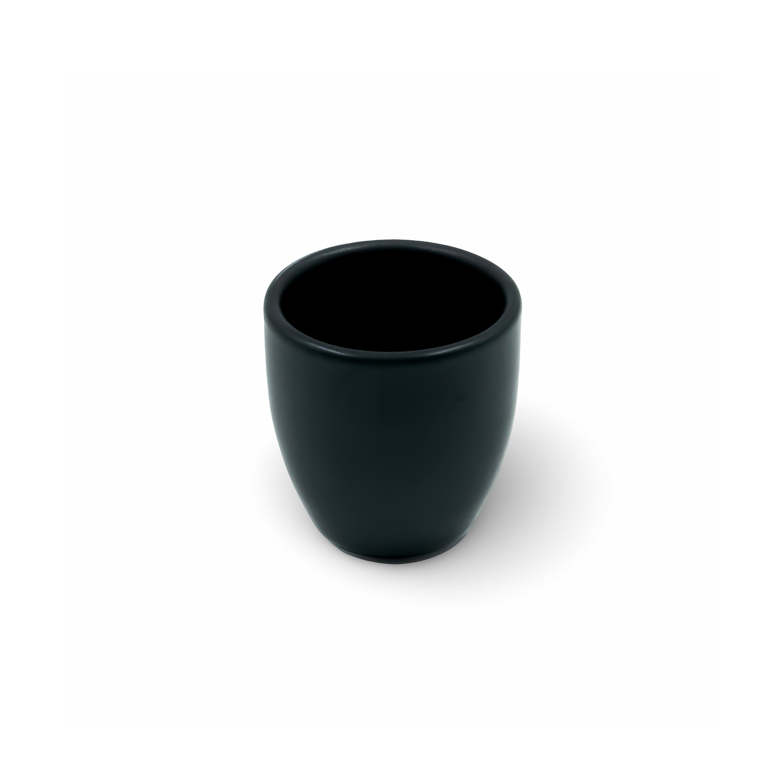 Nero beker zonder oor mat zwart 7 cl.