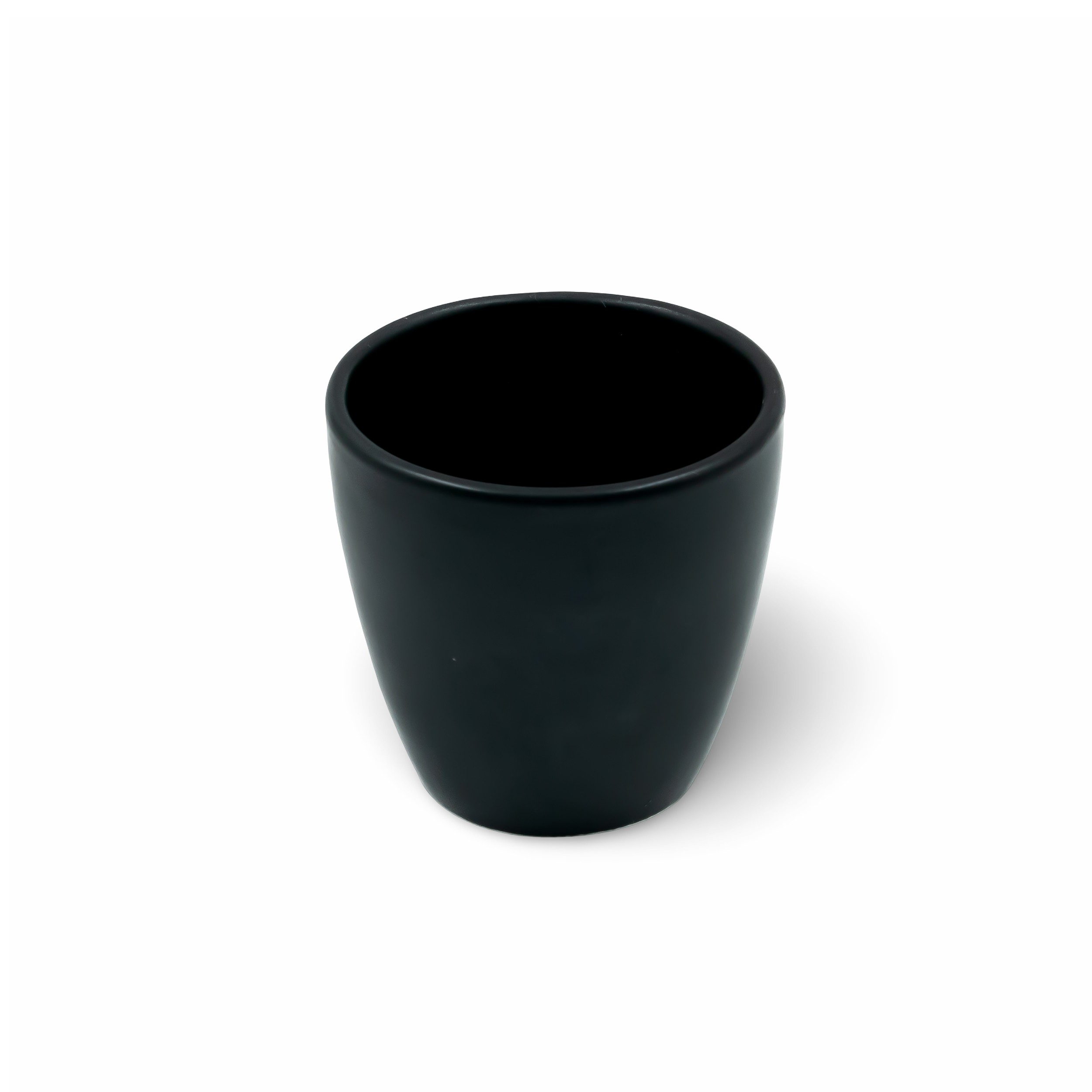 Nero koffiebeker zonder oor mat zwart 20 cl.