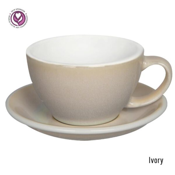 Loveramics Egg - Ivory Latte kop & Schotel 30 cl.