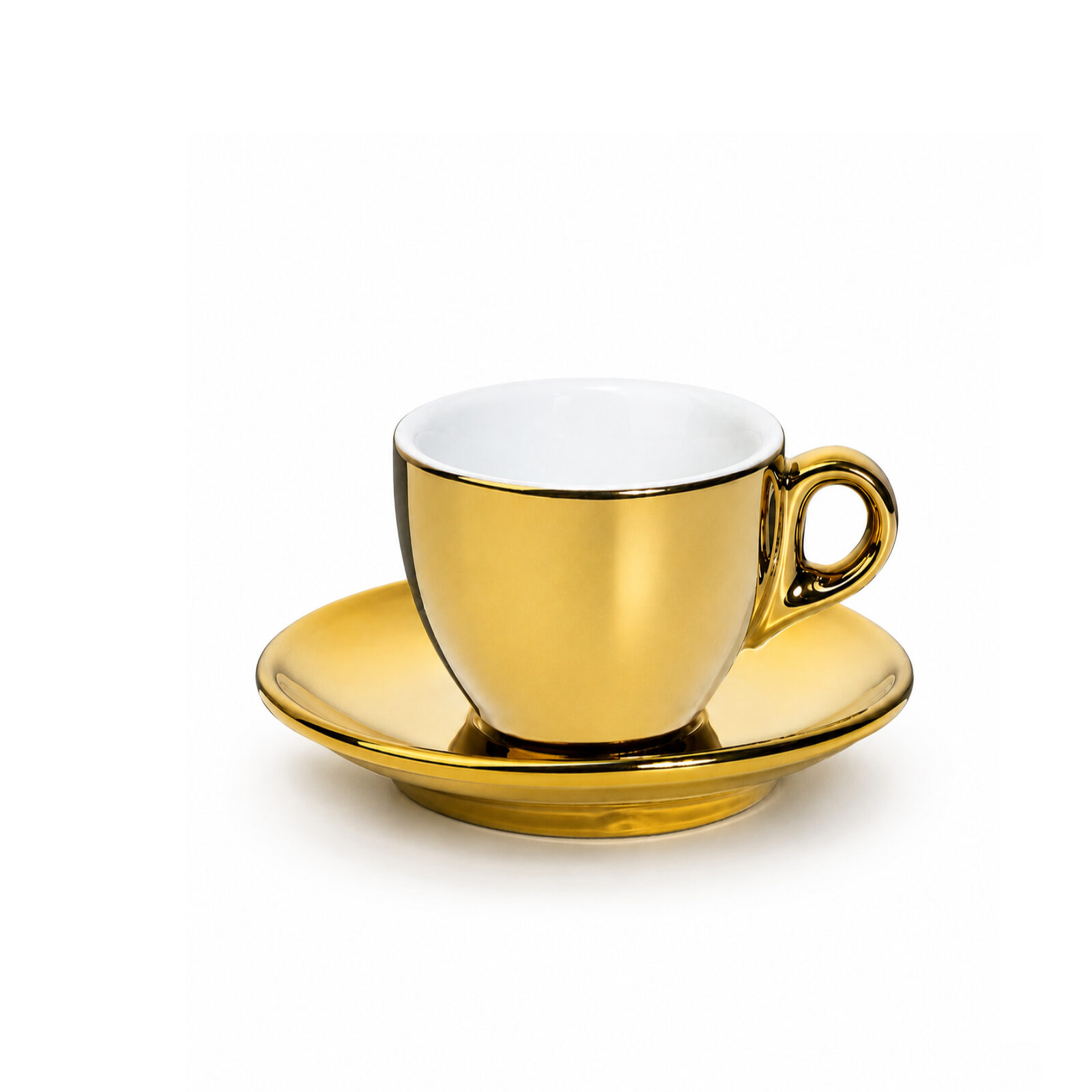 Illio espresso kop en schotel goud 6 cl.