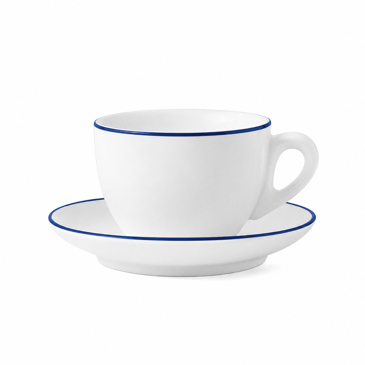 Ancap Verona 26 cl Cappuccino enkele gekleurde rand (blauw)