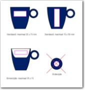 werktekening Bart Espresso Kop blauw 6,5 cl.